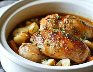 Poulet Miel-Ail à la Mijoteuse