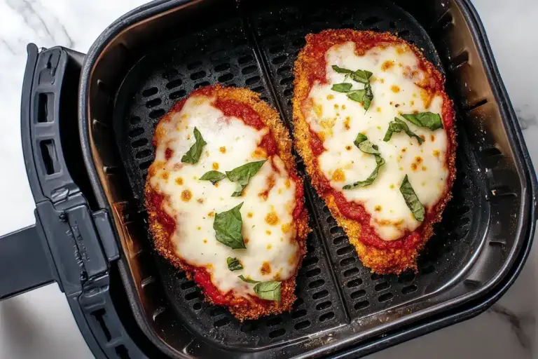 Poulet parmesan à la friteuse à air : le repas rapide aux saveurs italiennes qui croustille de bonheur