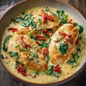 Blancs de Poulet à la Toscane, Sauce Crémeuse au Parmesan