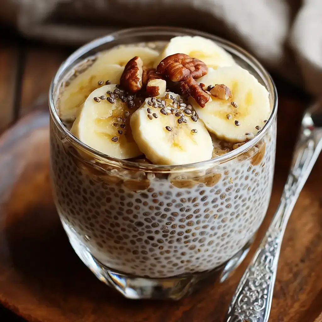 Pudding chia banane healthy