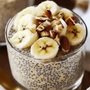 Pudding aux graines de chia banane