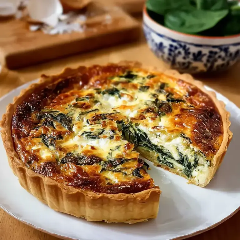 Quiche Boursin épinards maison
