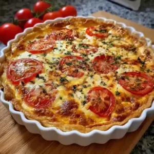 Quiche au Thon et Tomates Facile