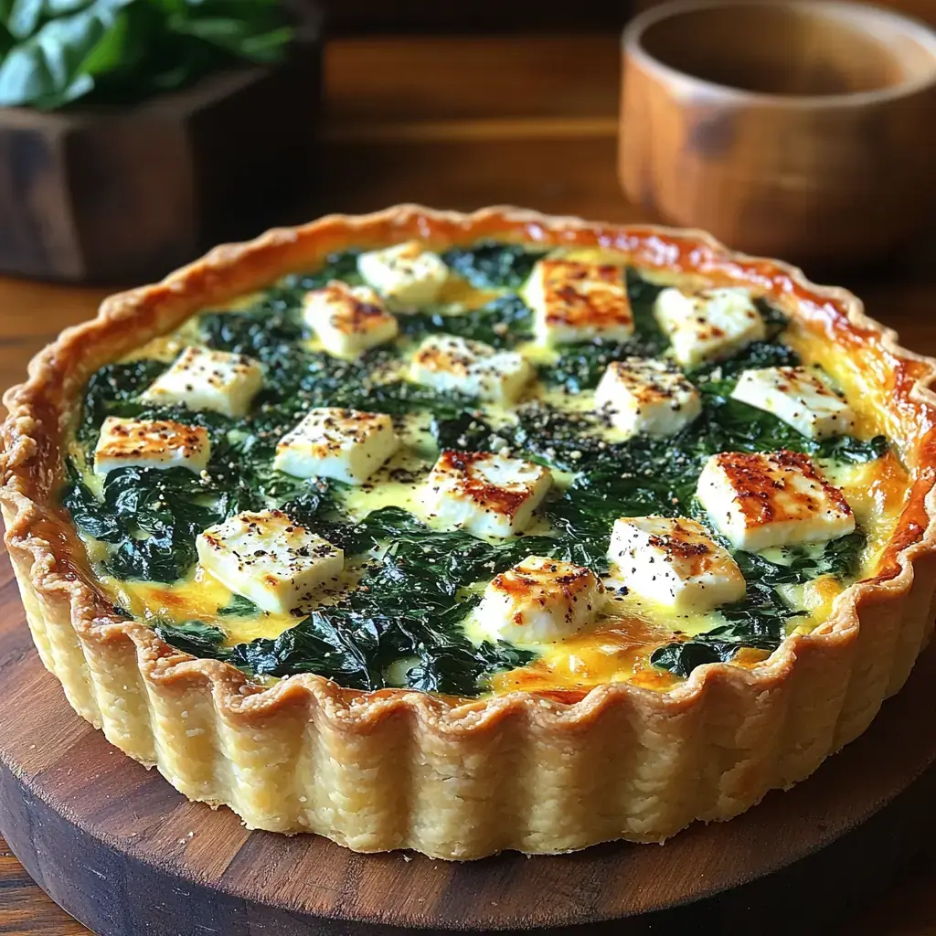 Quiche aux épinards et feta