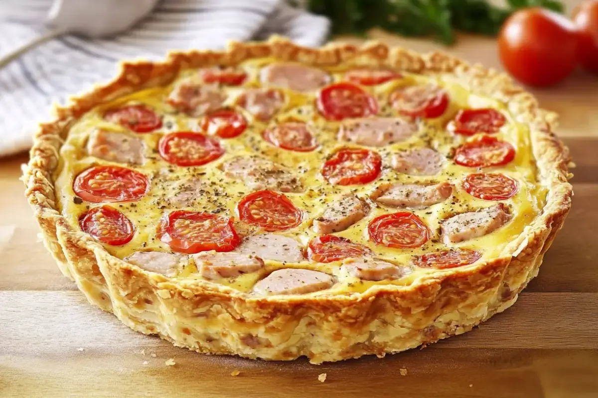 Quiche thon, tomates et moutarde 2 quiche thon tomates moutarde