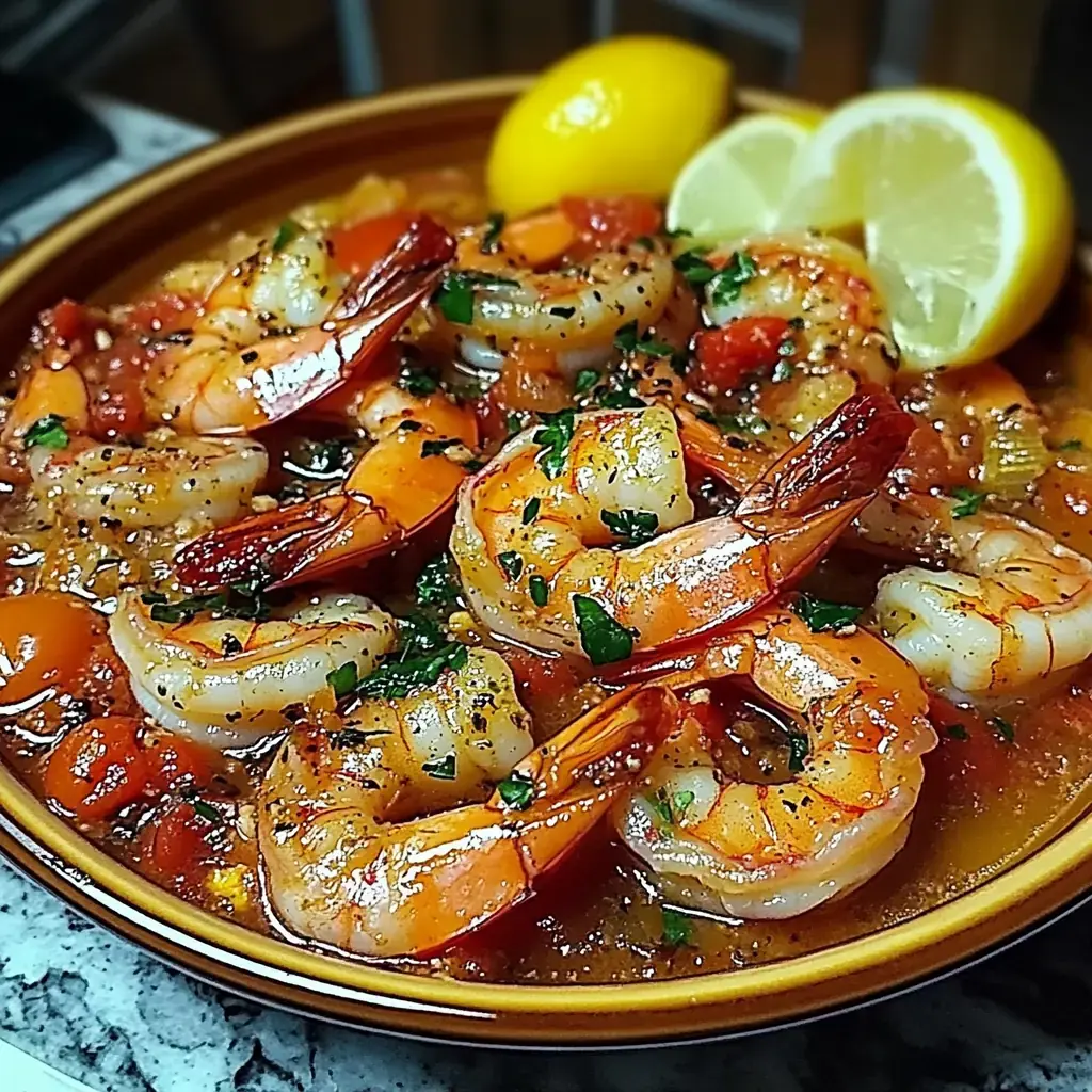 Ragoût de crevettes à la marseillaise