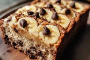Banana Bread Moelleux aux Pépites de Chocolat