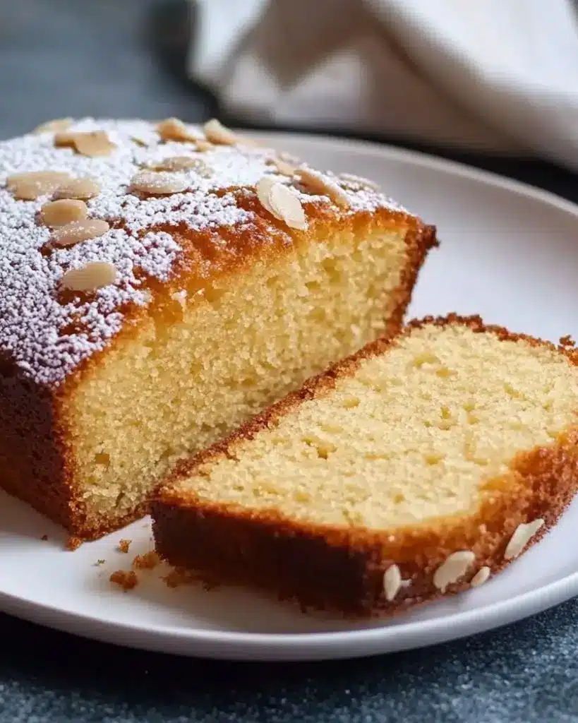 Cake aux Amandes et au Yaourt Moelleux