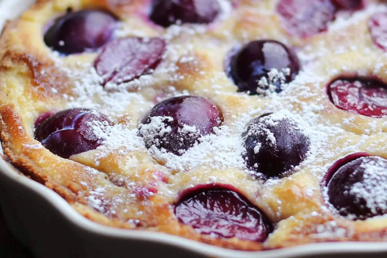 Clafoutis aux prunes de saison 2 recette clafoutis aux prunes
