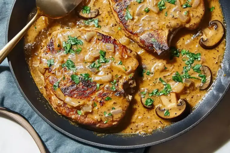 Côtelettes de porc braisées