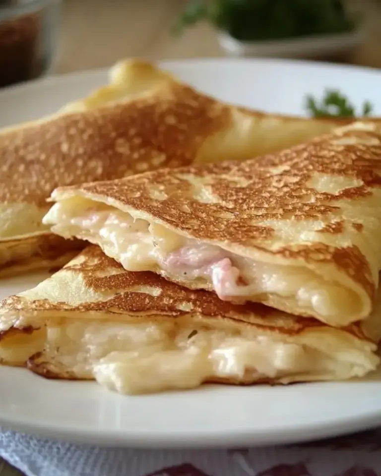Crêpes à la Béchamel, Jambon et Fromage – Recette Gourmande et Facile