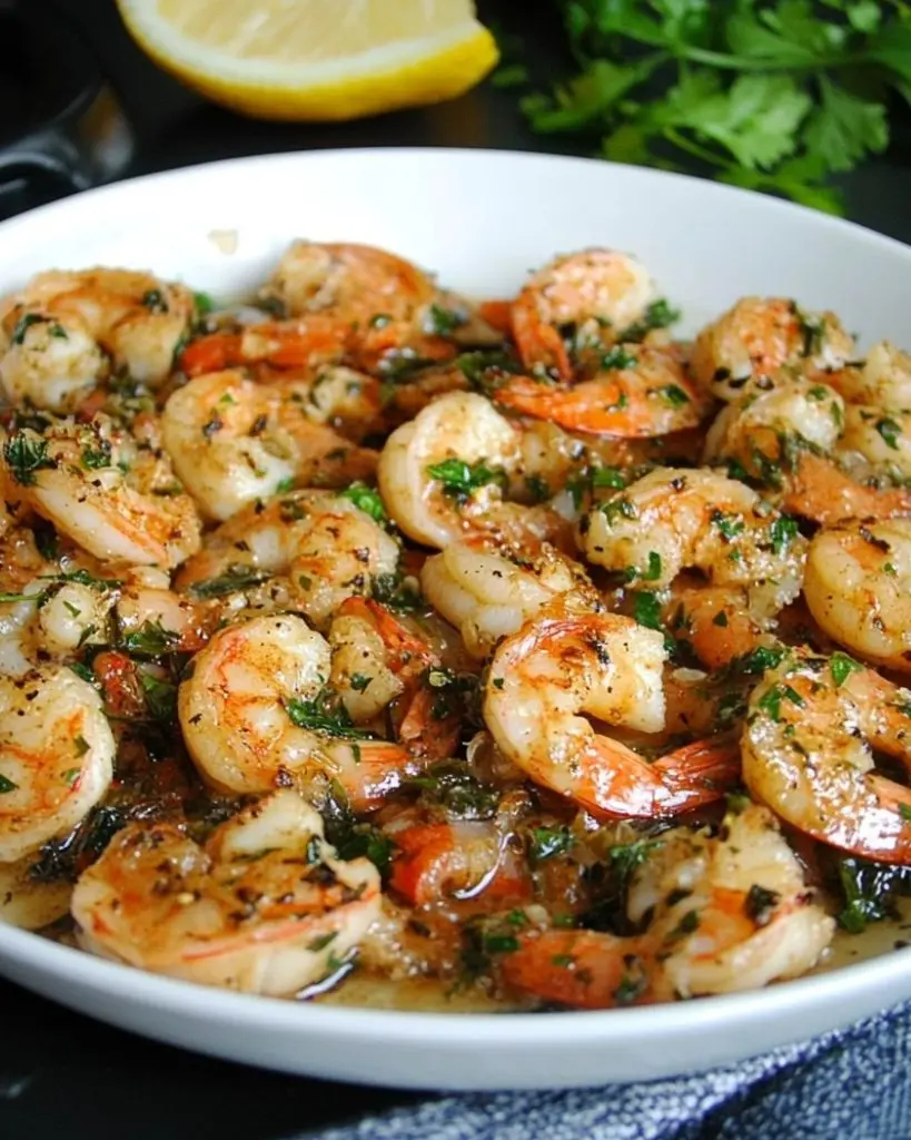 Crevettes à l’ail