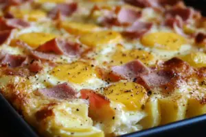 Gâteau de Pommes de Terre au Jambon et Mozzarella