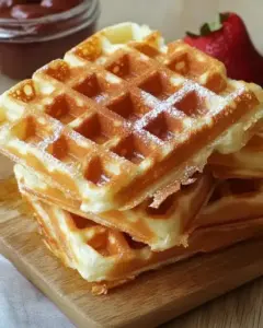 Gaufres maison moelleuses et croustillantes
