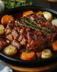 Joue de Bœuf Mijotée Façon Grand-Mère