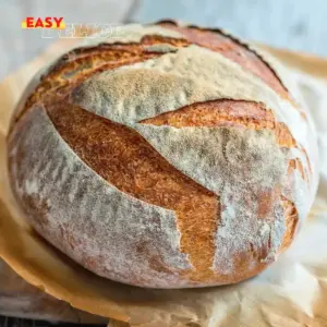 Pain Sans Pétrissage Facile aux 4 Ingrédients