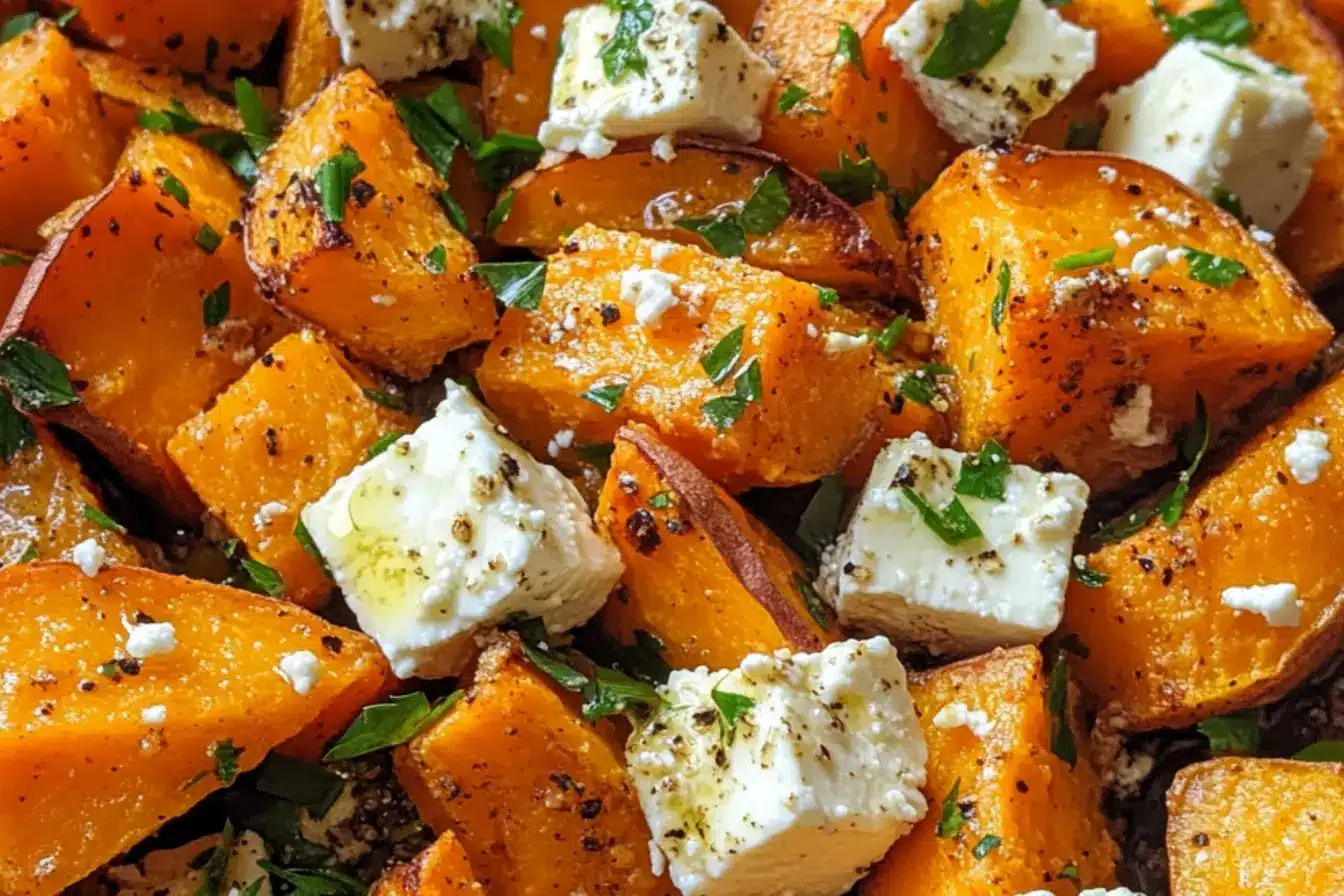 Patates douces au four, persil et feta 2 recette patates douces feta persil
