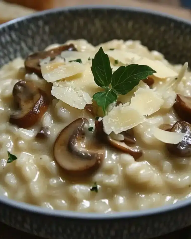 Risotto crémeux aux champignons