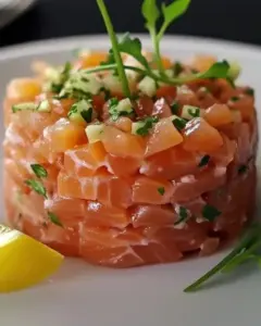 Tartare de Saumon Maison Facile et Rapide