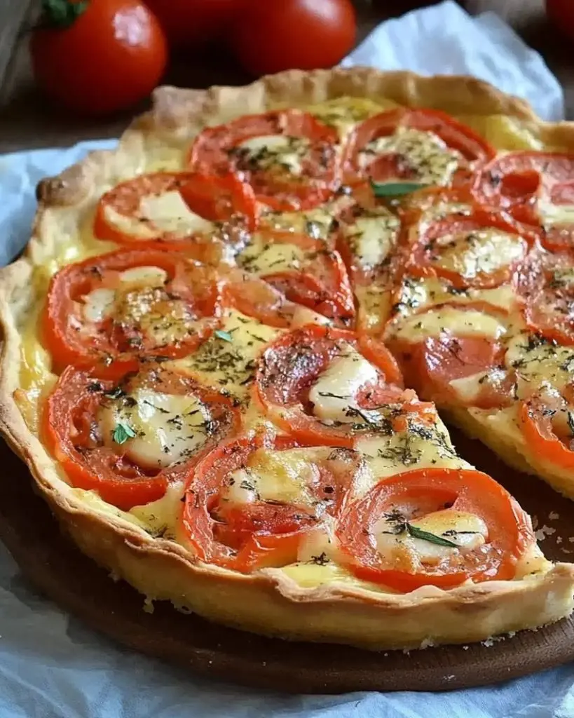 Tarte au Thon, Tomates et Moutarde
