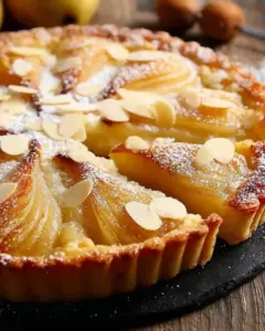Tarte aux poires et poudre d’amandes