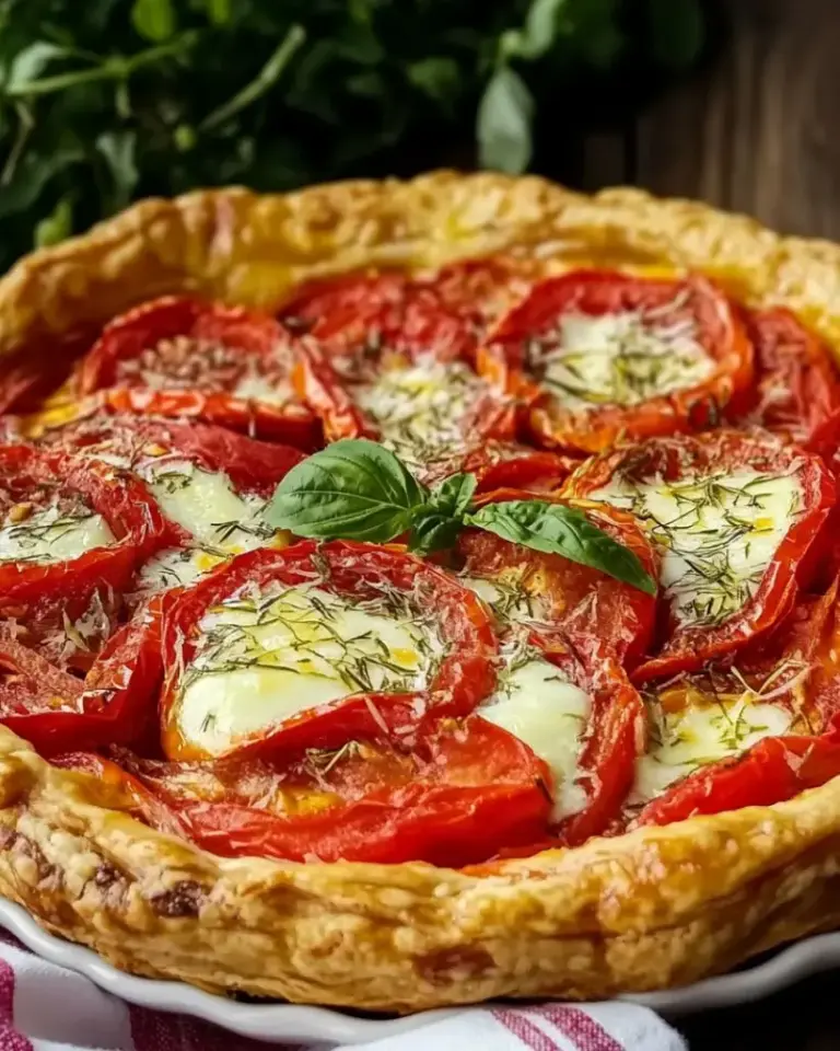 Tarte à la Tomate, Moutarde et Gruyère Râpé