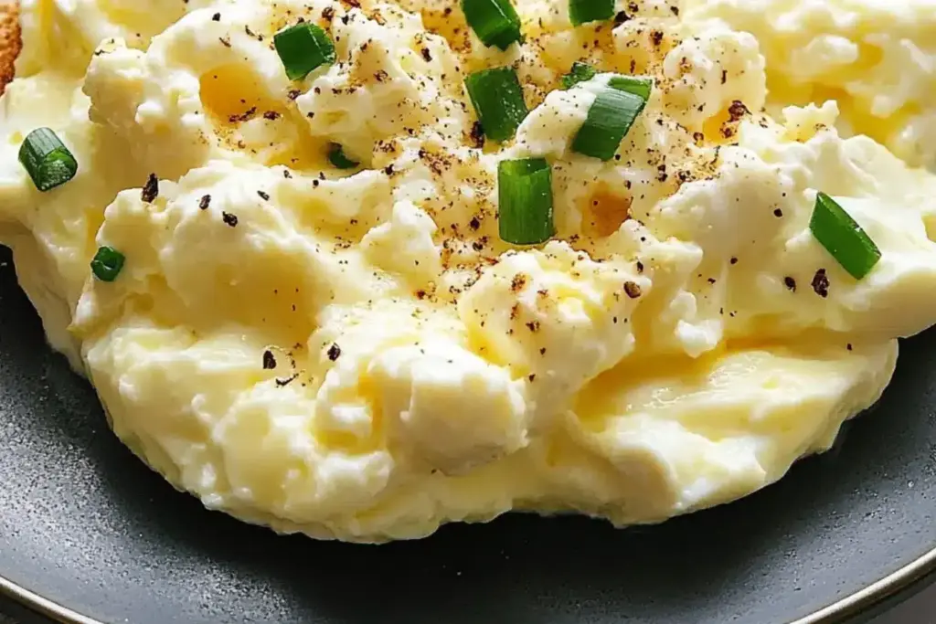 Œufs crémeux au fromage cottage