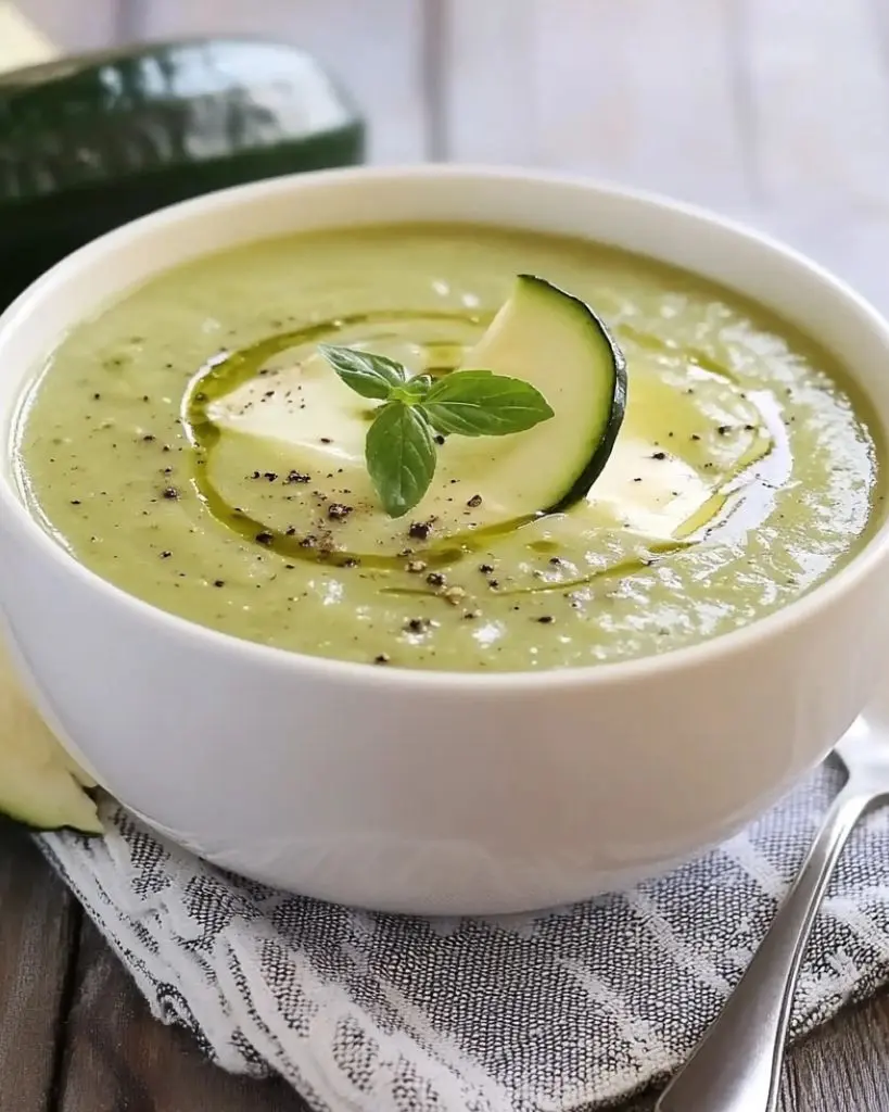 Velouté de courgettes à la Vache qui rit