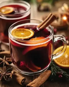 Vin Chaud Traditionnel aux Épices de Noël