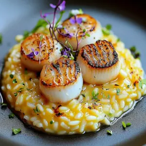 Risotto Crémeux aux Coquilles Saint-Jacques