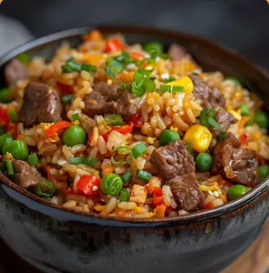 Riz Frit au Bœuf Classique
