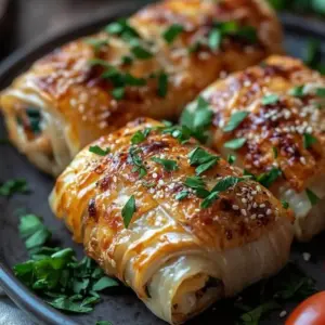 Rouleaux de Chou Farcis à la Viande Hachée