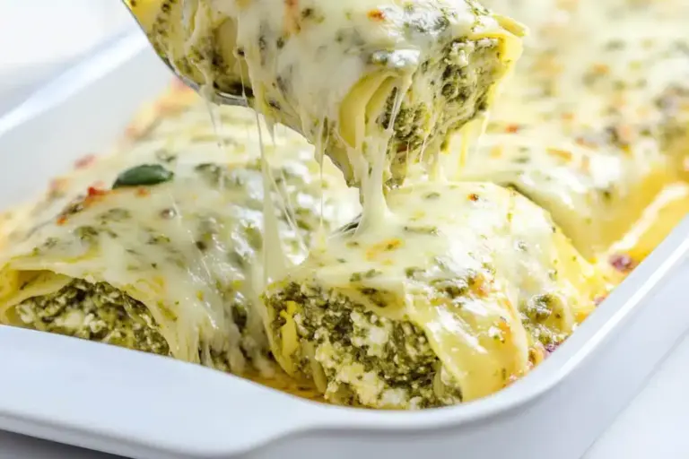 Lasagnes roulées au pesto