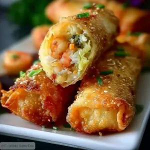 Rouleaux d’œufs croustillants aux crevettes
