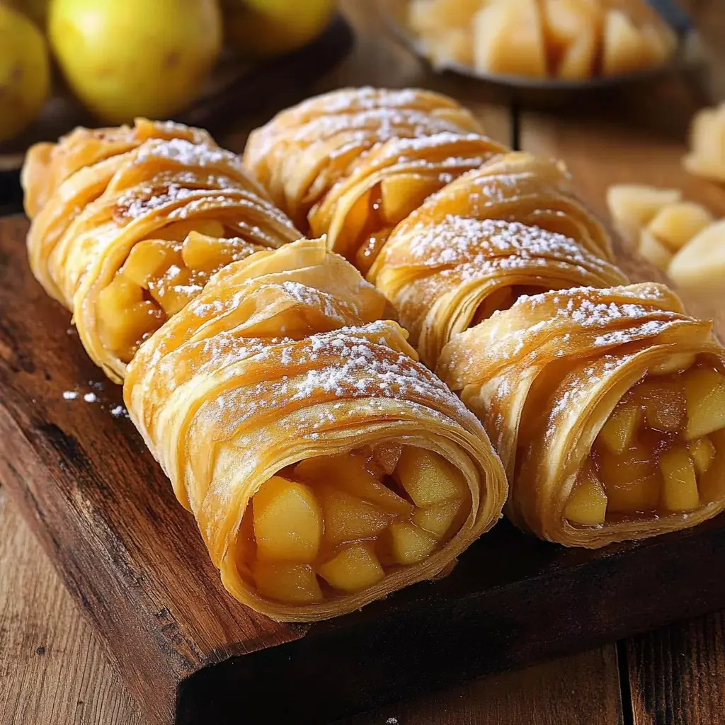 Roulés Feuilletés aux Pommes en 10 Minutes