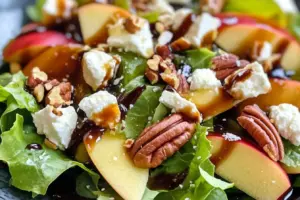 Salade d’automne crémeuse à l’érable et au balsamique