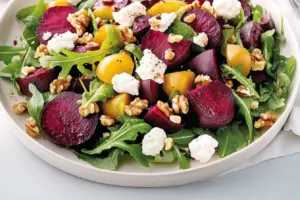 Salade de Betteraves au Fromage de Chèvre et aux Noix de Grenoble