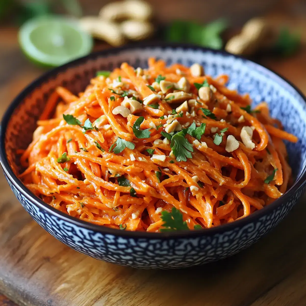 saladedecarottesrapeesthaisaucebeurrecacahuetes