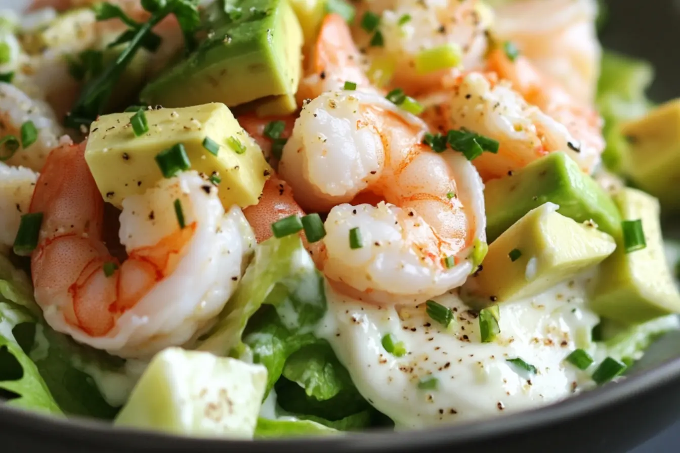 Salade de crevettes crémeuse 2 salade de crevettes crémeuse