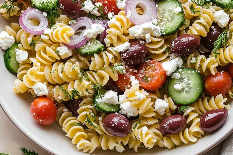 Salade de pâtes grecques