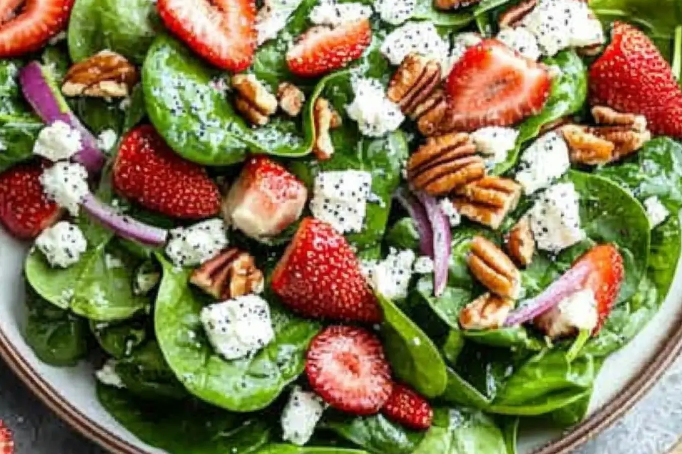 Salade de fraises et épinards 2 salade d épinards aux fraises
