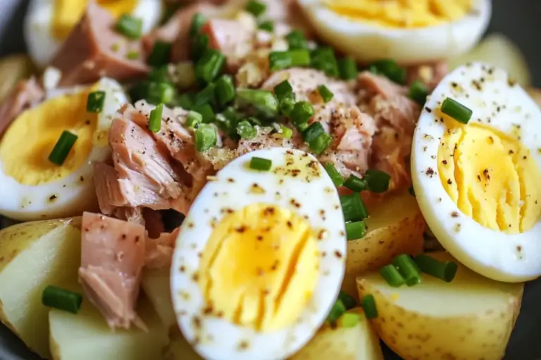 Salade d’endives, pommes de terre et thon