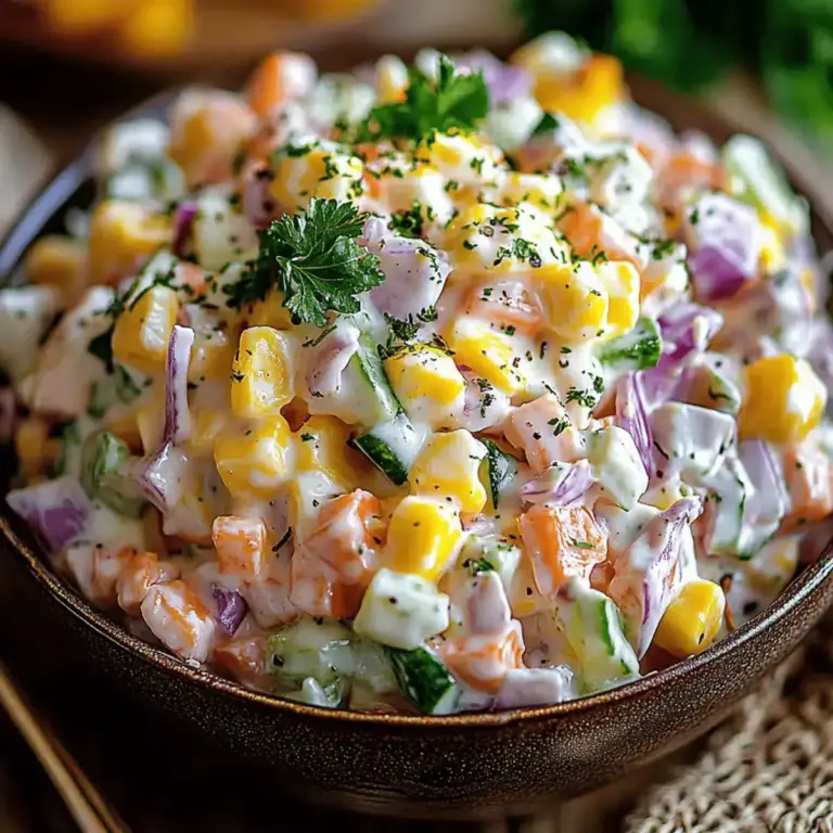 Salade Gourmande Crémeuse et Croquante : Un Délice Estival!