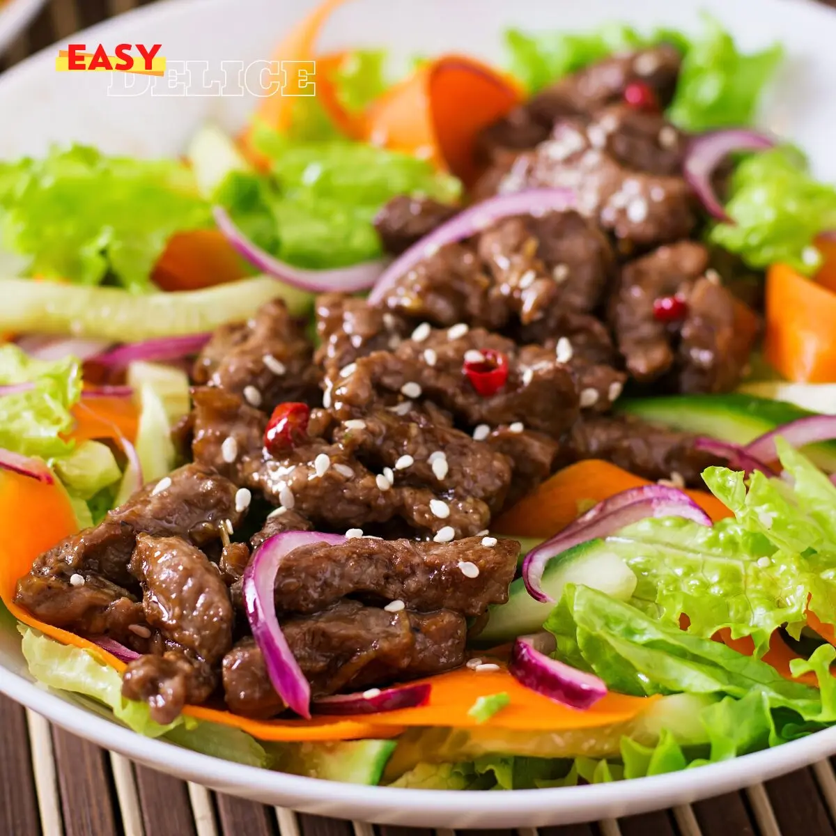 Salade Thaï de Bœuf : Fraîcheur et Saveurs Exotiques 2 salade thaï bœuf
