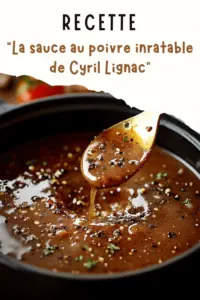 Sauce au Poivre Noir par Cyril Lignac