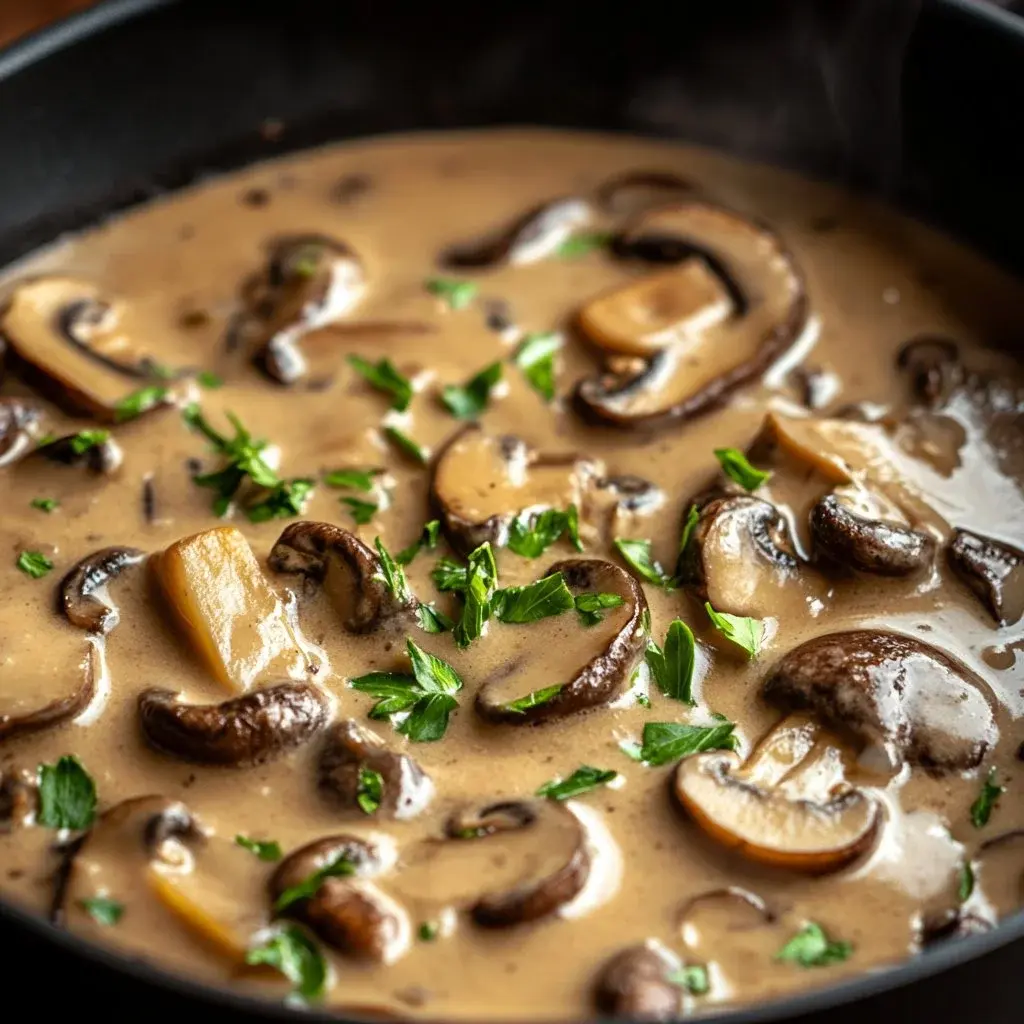 Sauce crémeuse aux champignons 2 sauce crémeuse aux champignons