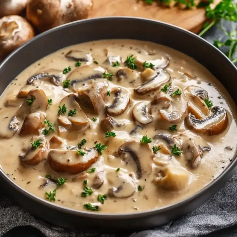 Sauce Crémeuse aux Champignons Irrésistible