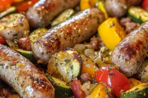 Saucisses et Légumes à l’Air Fryer