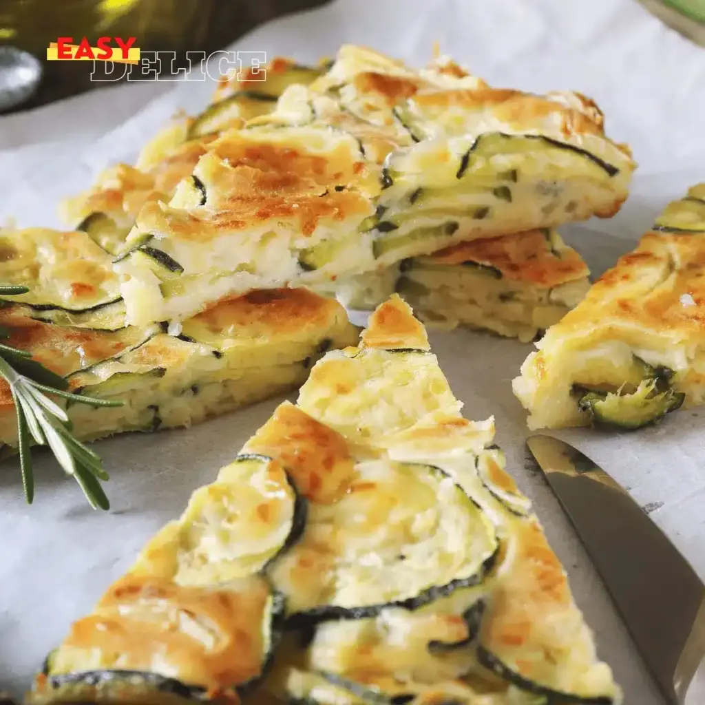 Scarpaccia de Courgettes : Une Recette Italienne Fine et Croustillante