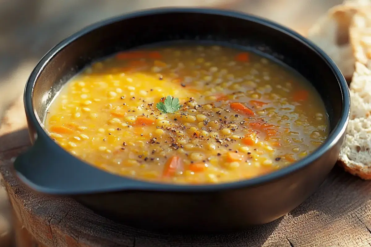 Soupe de lentilles aux légumes 2 soupe de lentilles aux légumes